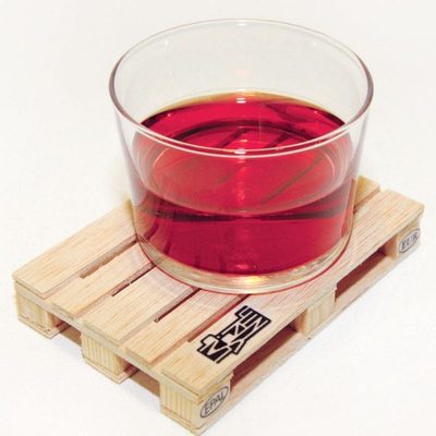 Palette Coasters木材板杯垫 创意咖啡馆用品 防滑木托盘隔热杯垫