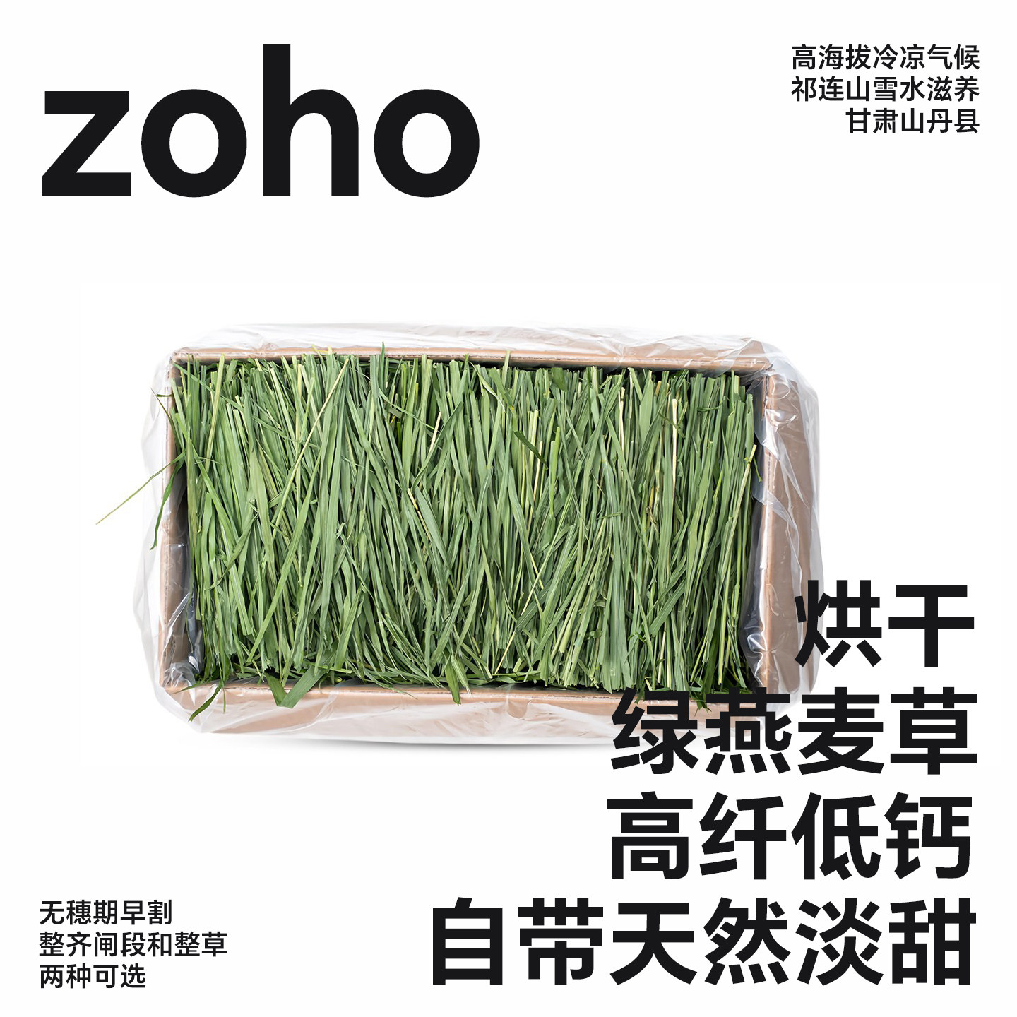 zoho26年新草烘干燕麦草整齐闸段龙猫荷兰猪兔兔干草国产绿燕麦草