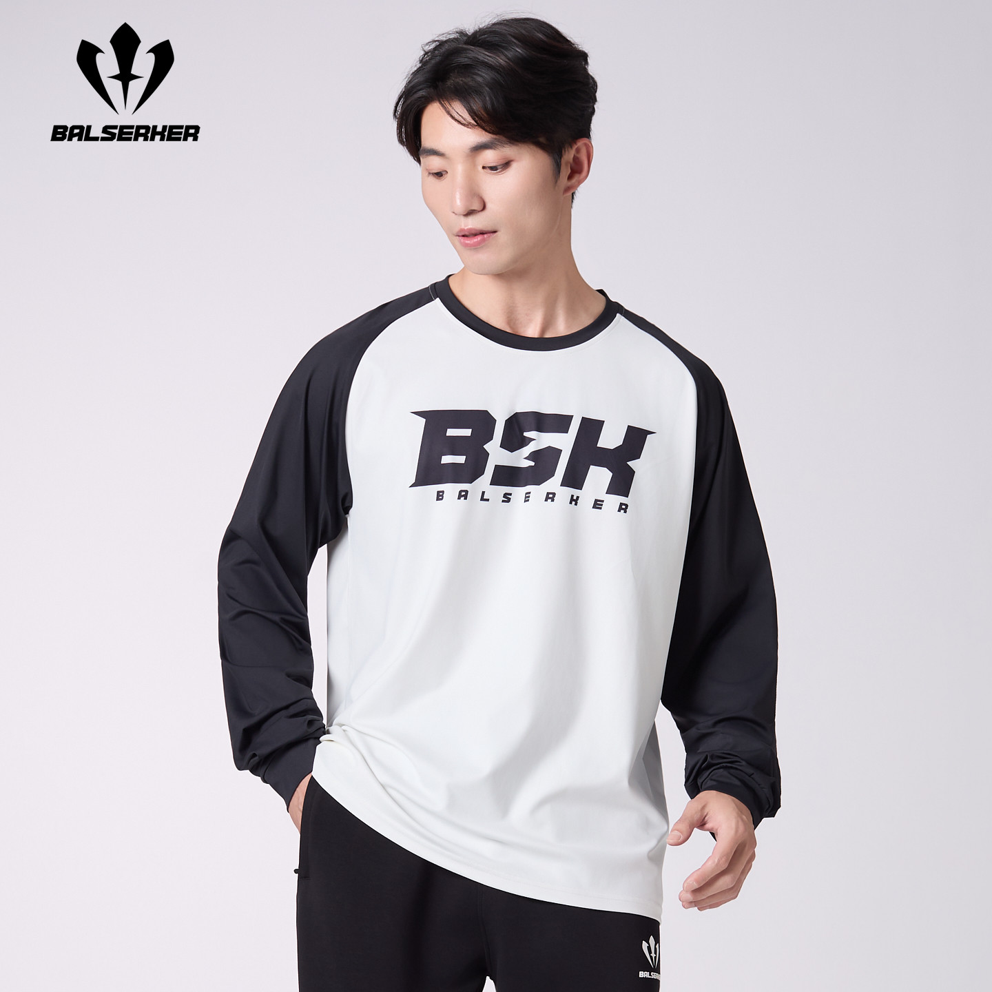 BSK 2025秋冬季新款百搭男士专业运动篮球投篮服训练长T恤打底衫