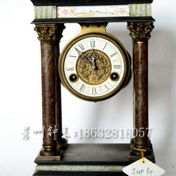 表 古典钟表 欧式座钟 电影道具 老式仿古董 机械上弦 报时台钟