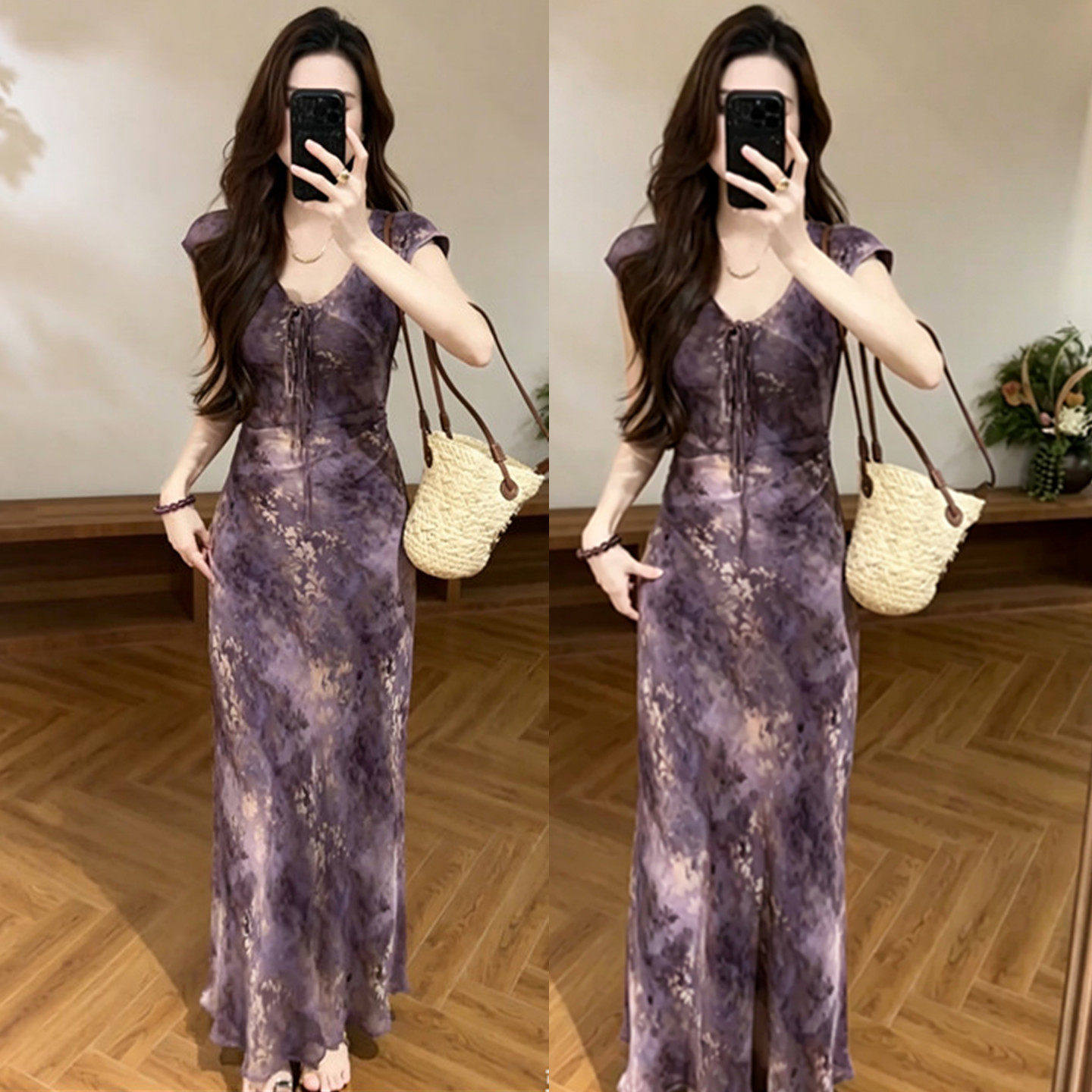 法式V领1/4吋套筒扳手袖