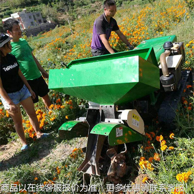 田园管理履带式开沟机 枣庄苹果树果园开沟施机 旋耕除草机