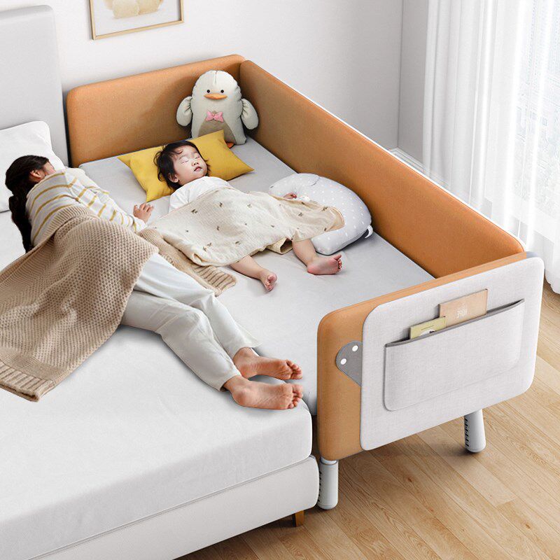 实木护栏软包拼接床儿童床男孩女孩儿公主床边床宝宝房卧室婴儿床,住宅家具,儿童拼接床,淘宝优惠券,粉丝福利购,淘宝优惠卷