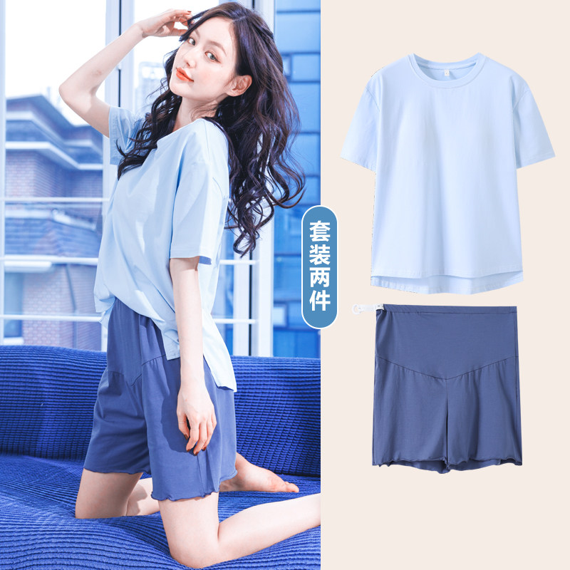 凉感孕妇睡衣女夏季纯棉产后5月份两件套带胸垫月子服薄款6家居服,孕妇装/孕产妇用品/营养,家居服套装,淘宝优惠券,粉丝福利购,淘宝优惠卷
