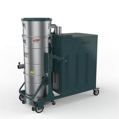 塑料粉尘收集设备QM7-120L克莱森移动型上下桶三相工业吸尘器