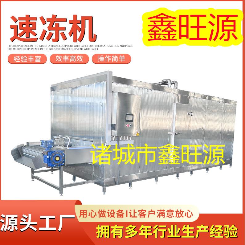 鑫旺源水果平板式单冻机设备厂家海红果流态化隧道式速冻机