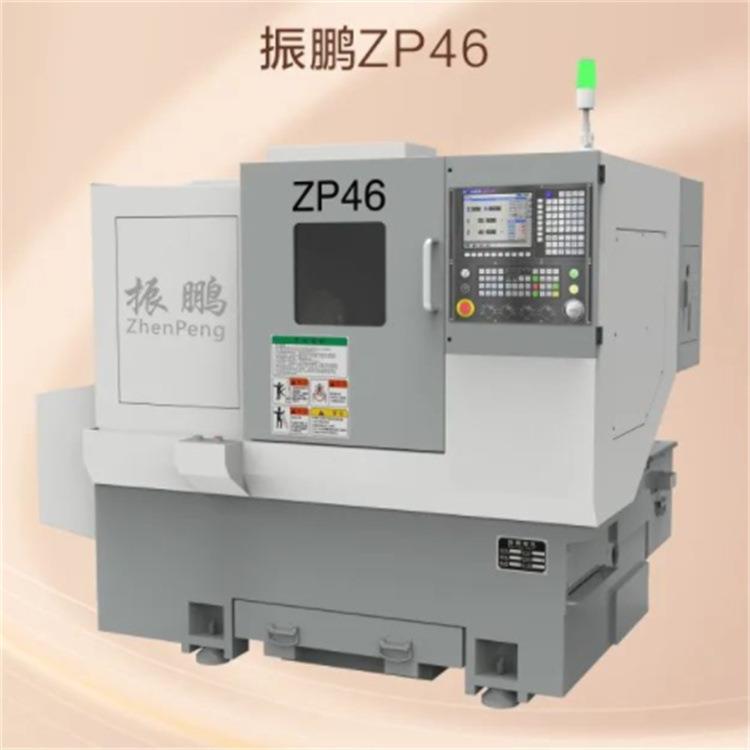 整体HT250铸铁0度斜床身ZP46排刀系列数控车床