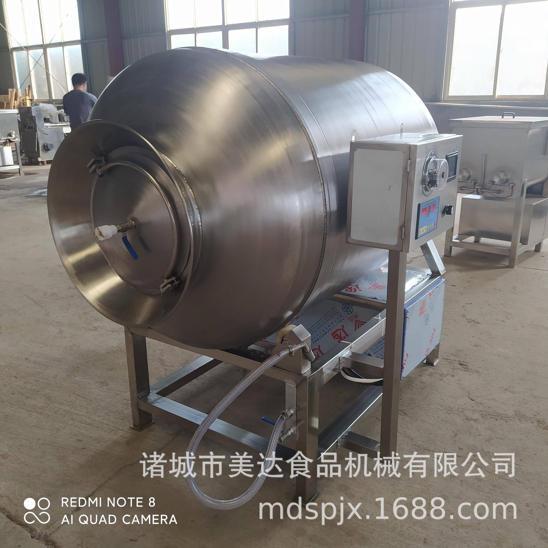 商用大型鸡肉真空滚揉机肉料腌制嫩化机腌肉厂家500型滚揉机