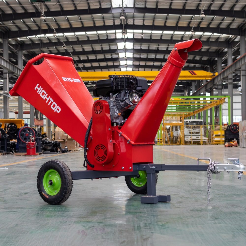 海拓工厂小型燃油碎枝机 家用树枝粉碎机 轮式农用枝条碎枝机