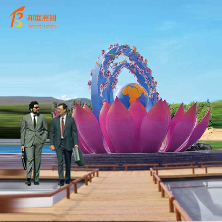 大型户外户外公园景区蘑菇雕塑造型景观灯大型商业广场亮化