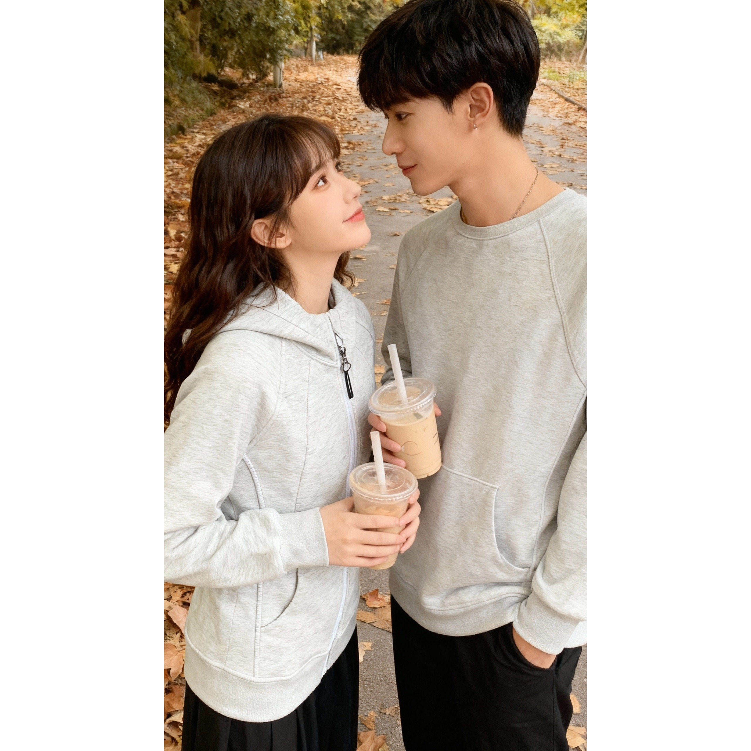 美式灰色正肩显瘦外套女春秋2025