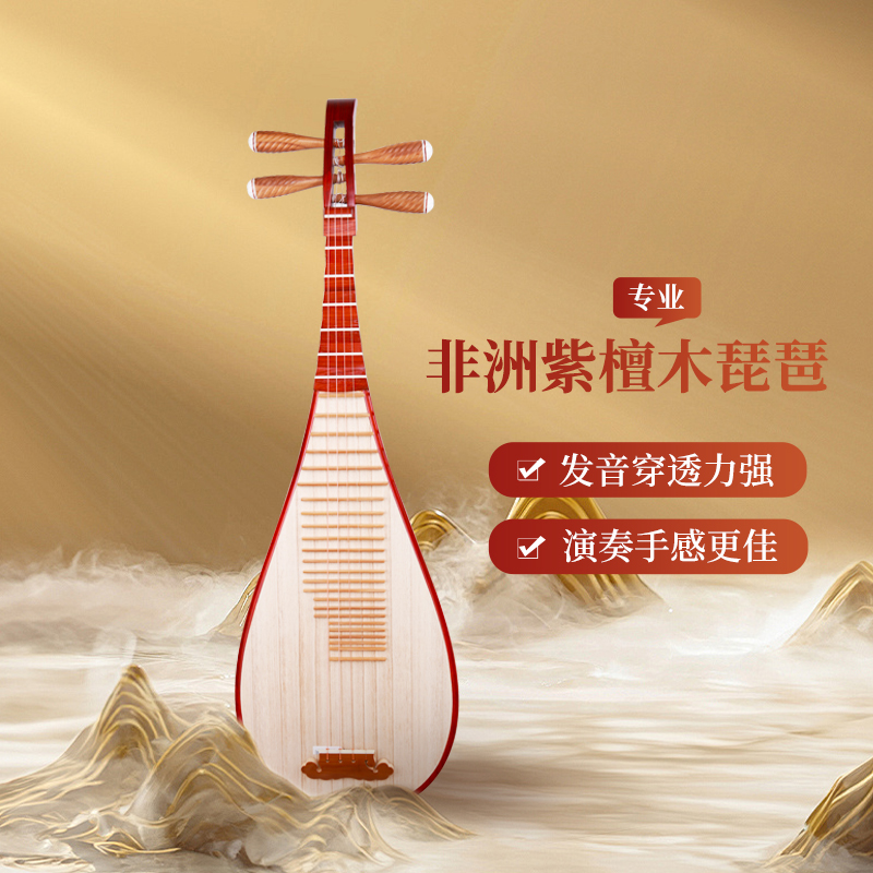 天昱乐器非洲紫檀木琵琶专业演奏