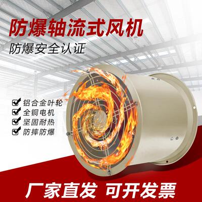 防爆轴流通风机防爆风机380v排风扇排风机抽风机CBF-300/400/500