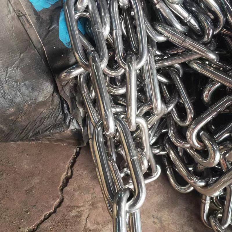 袋装不锈钢链条矿用工业用04不锈钢圆环链条8*24不锈钢起重链条
