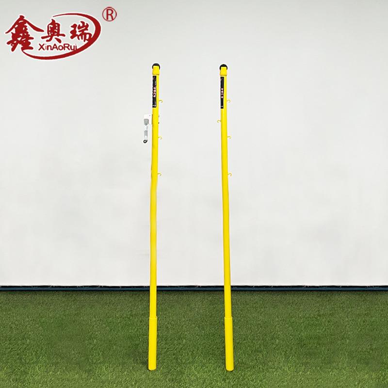 厂家地插式羽毛球柱运动球馆训练球柱支架户外简易羽毛球网架