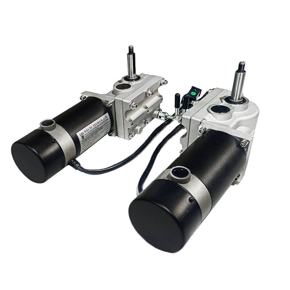 齿轮减速电机 电动代步车电机电动轮椅零件24V200W齿轮减速电动
