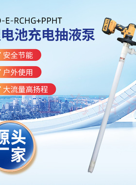 HD-E-RCHG-PPHT/PVDF/SS304/SS316L手提式户外便携式锂电池抽液泵