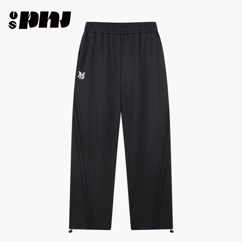 美式运动裤男宽松直筒休闲裤