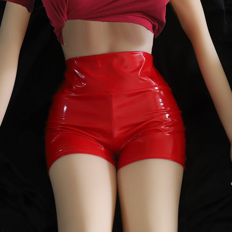 短皮裤女超短裤外穿薄款弹力镜面黑色PU皮光亮高腰显瘦2021春,女装/女士精品,休闲裤,淘宝优惠券,粉丝福利购,淘宝优惠卷