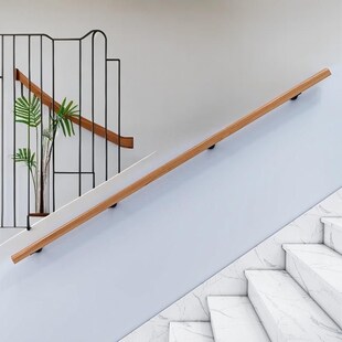 欧式楼梯实木扶手老人防滑拉别墅幼儿园走廊通道栏杆儿童靠墙把手