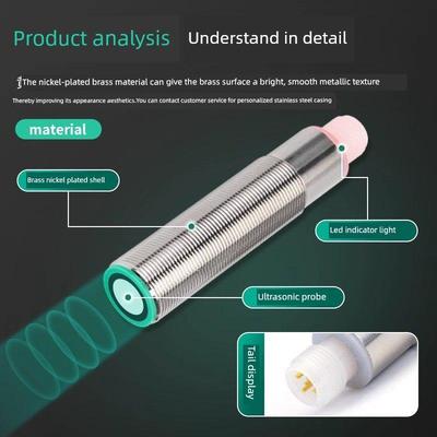 超声波测距传感器UB500-18GM75-I-V15毫米精度开关量模拟量传感器