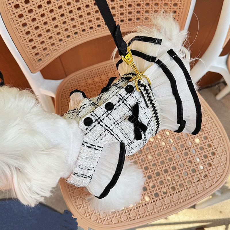 宠物衣服春夏新款小香风裙猫咪狗狗衣服泰迪比熊夏季胸背牵引套装,宠物/宠物食品及用品,猫牵引绳,淘宝优惠券,粉丝福利购,淘宝优惠卷
