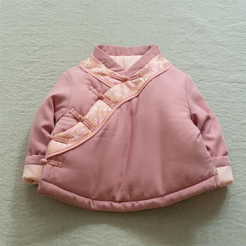 女宝拜年服女童日常可穿汉服2024新款冬季加厚中国风唐装棉服上衣,童装/婴儿装/亲子装,唐装,淘宝优惠券,粉丝福利购,淘宝优惠卷
