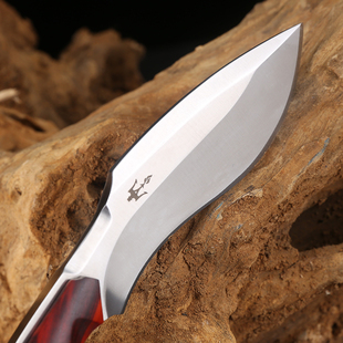 手工锻打户外M390小刀随身锋利刀具防身军工氚气一体野外求生钢刀