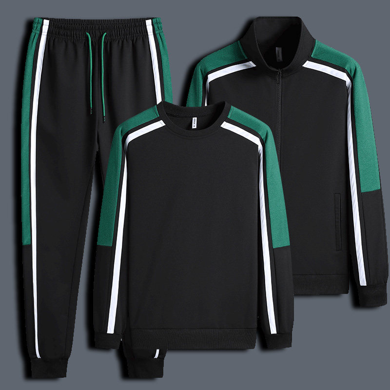 三件套男女春季运动套装休闲跑步运动服中老年人开衫休闲卫衣外套,男装,休闲运动套装,淘宝优惠券,粉丝福利购,淘宝优惠卷