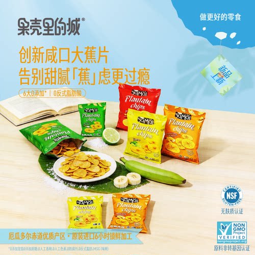 厄瓜多尔咸口大蕉片无麸质香蕉片