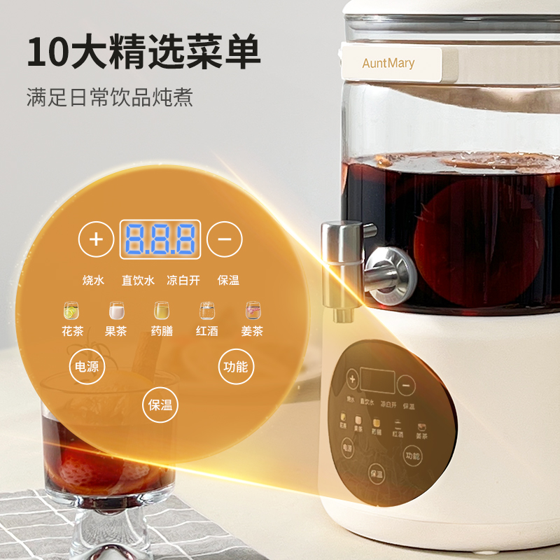 中药电煎壶全自动熬药养生家用姜凉茶果酒中医玻璃杯