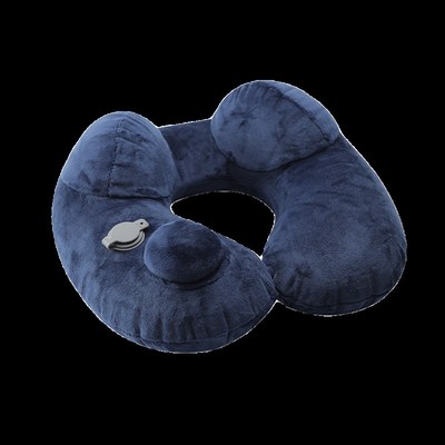 旅行枕头u型枕按压充气便携飞行护颈枕出差脖子u形枕长途旅游神器