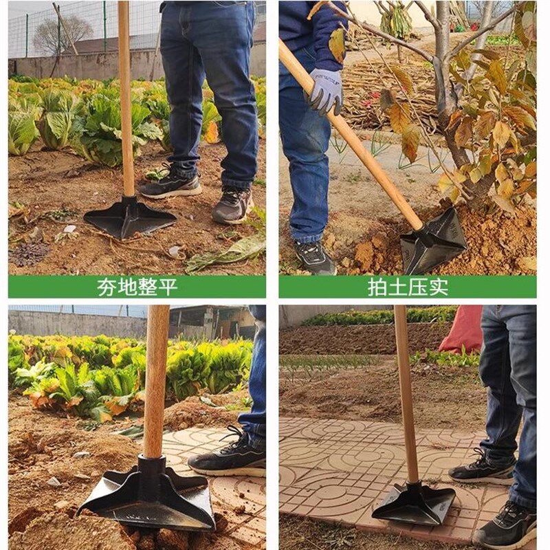 夯土器人工手动土地夯实机重型打夯锤工具地面地基手动砸压实神器