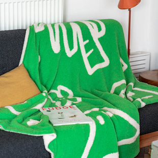 瞌睡公园慵懒午后度假风春夏双面针织盖毯午睡办公室居家空调毯