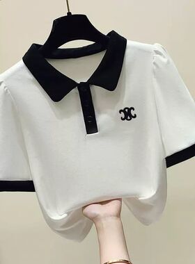女童夏装2024新款套装洋气时髦大童短袖学生学院风时尚运动阔腿裤