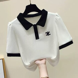 女童夏装2024新款套装洋气时髦大童短袖学生学院风时尚运动阔腿裤