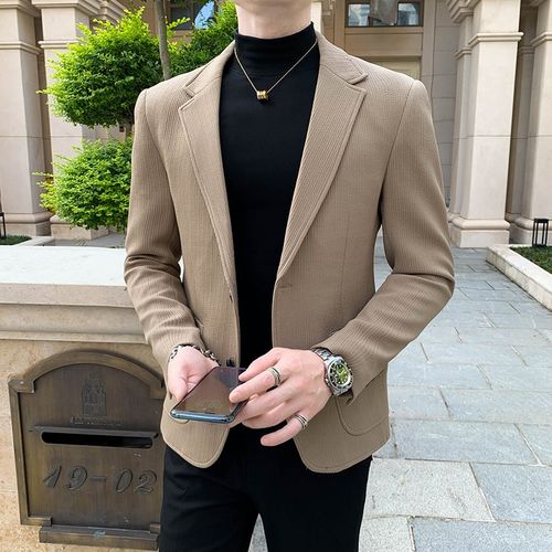 春秋西服外套男休闲潮流英伦风商务套装男士西装韩版修身单西上衣