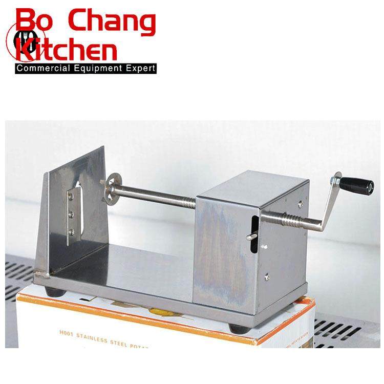 商用薯片机 不锈钢手动薯塔机 街边摆摊手摇式旋风土豆机