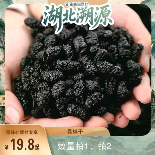 【蜜蜂心愿社】恩施黑桑葚干