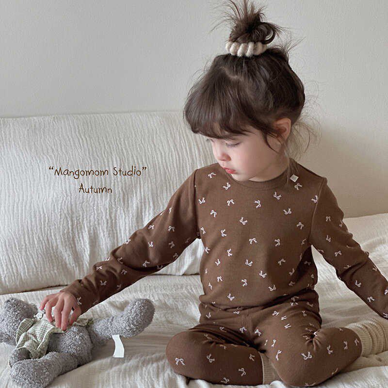 儿童秋冬睡衣套装男女童宝宝秋衣秋裤A类纯色保暖内衣家居服