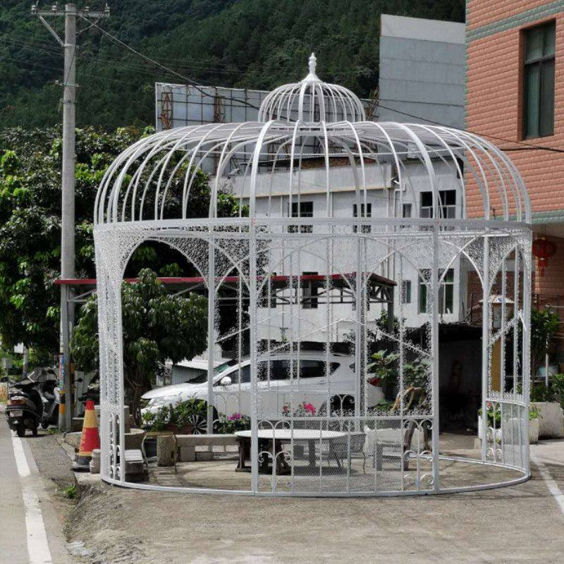 欧式铁艺超大型鸟笼婚庆装饰摆件户外公园景区广场庭院巨型鸟笼子