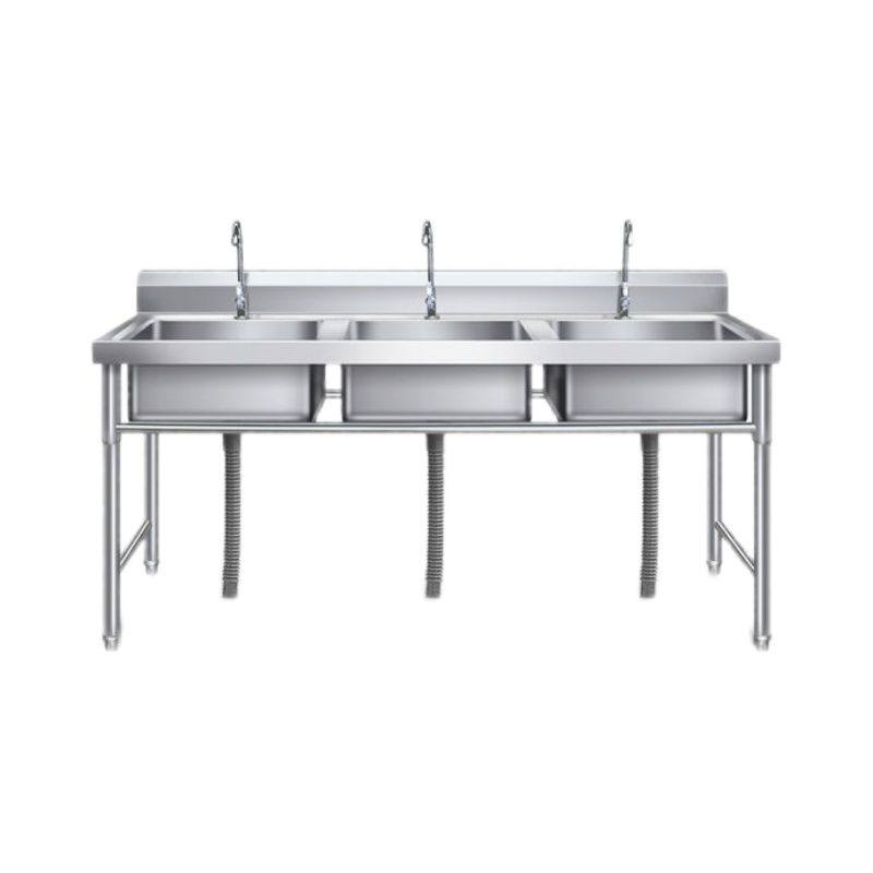 家用不锈钢水槽单双槽三水池消毒池洗菜盆洗碗厨房饭店商用带支架,家装主材,商用水槽,淘宝优惠券,粉丝福利购,淘宝优惠卷