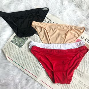 2件装 中底腰欧美ins风女士内裤  高叉提臀大码裤衩棉档 男女同款