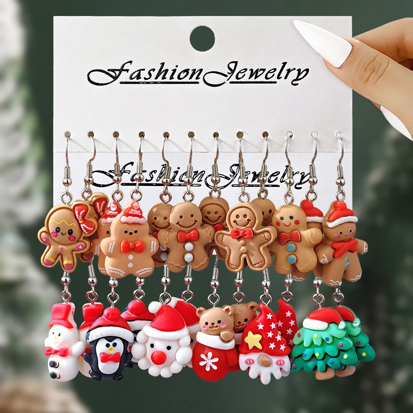 New Cute Cartoon Gingerbread Man Christmas e Santa Penguin R