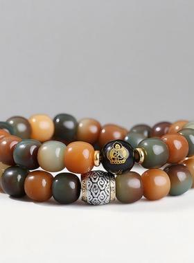 多宝珠敦煌菩提双圈手串男款生肖