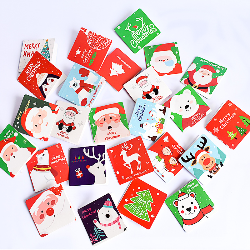 samll christmas card mini message cards圣诞节祝福小贺卡迷你