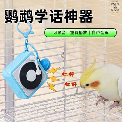 鹦鹉学说话神器录音机训练讲话复读机小太阳虎皮鹦鹉学鸟叫小喇叭