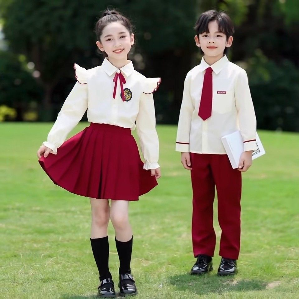 新款元旦演出服装幼儿园毕业照中小学生班服朗诵合唱表演服舞蹈服