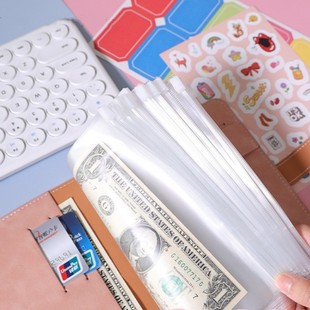 存钱本外币收纳本收纳袋活页现金存放袋子能装钱的本子可放钱成人