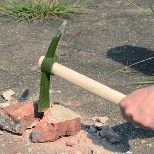 两用锄头镐头户外凿冰纯钢斧镐挖树根工具挖桩锰钢小洋镐十字镐